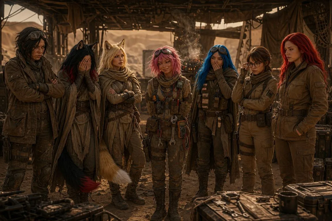 A diverse group of women stand together in