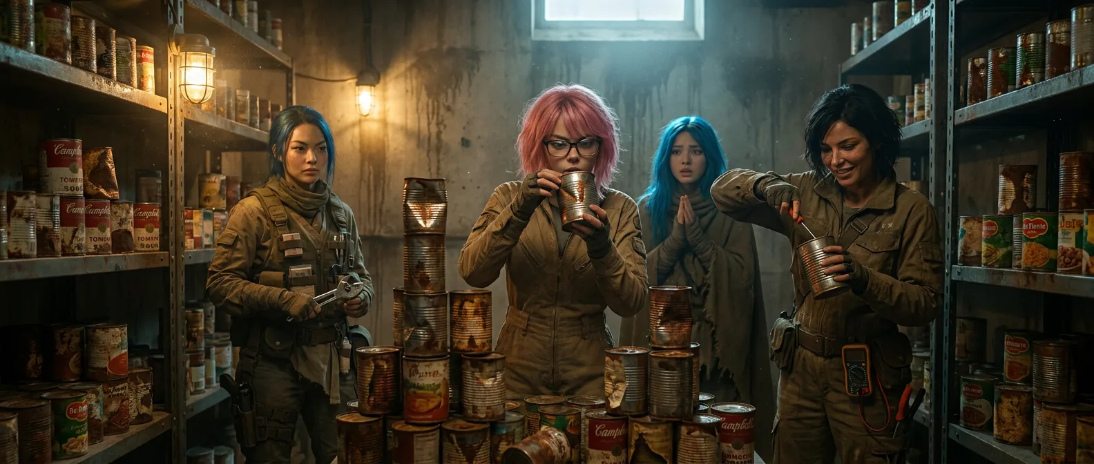 In a post-apocalyptic bunker four women organize