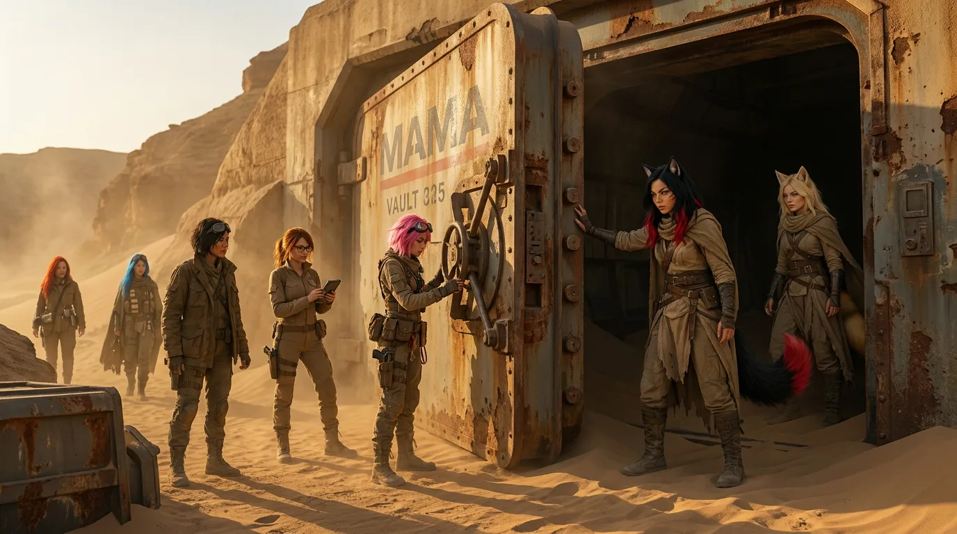 A group of women in tactical gear explore