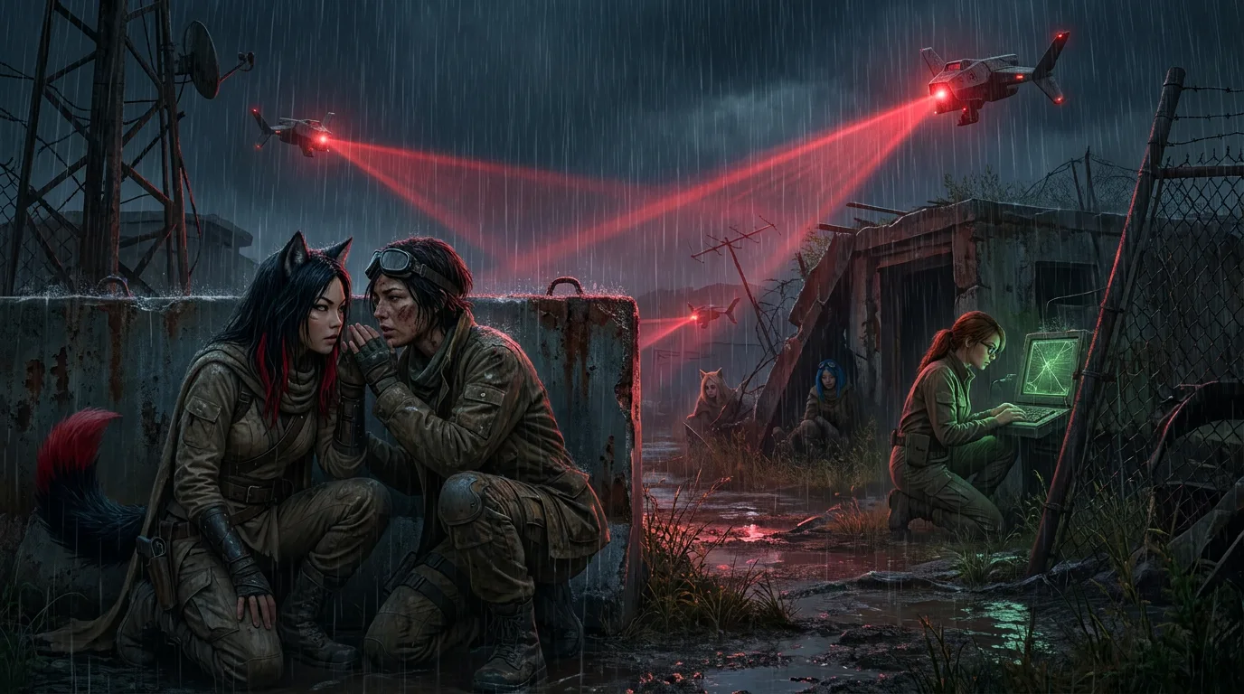 In a post-apocalyptic gritty style